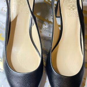 Vince Camuto Black Leather Heels
